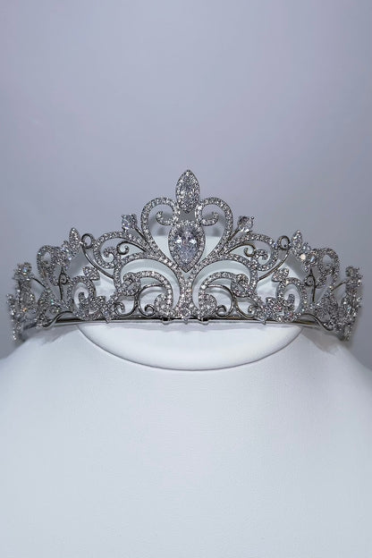 ジルコニアティアラ ~ブライダルティアラ~ ≪ZT-04≫【結婚式 ヘアアクセサリー】