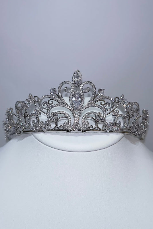 ジルコニアティアラ ~ブライダルティアラ~ ≪ZT-04≫【結婚式 ヘアアクセサリー】