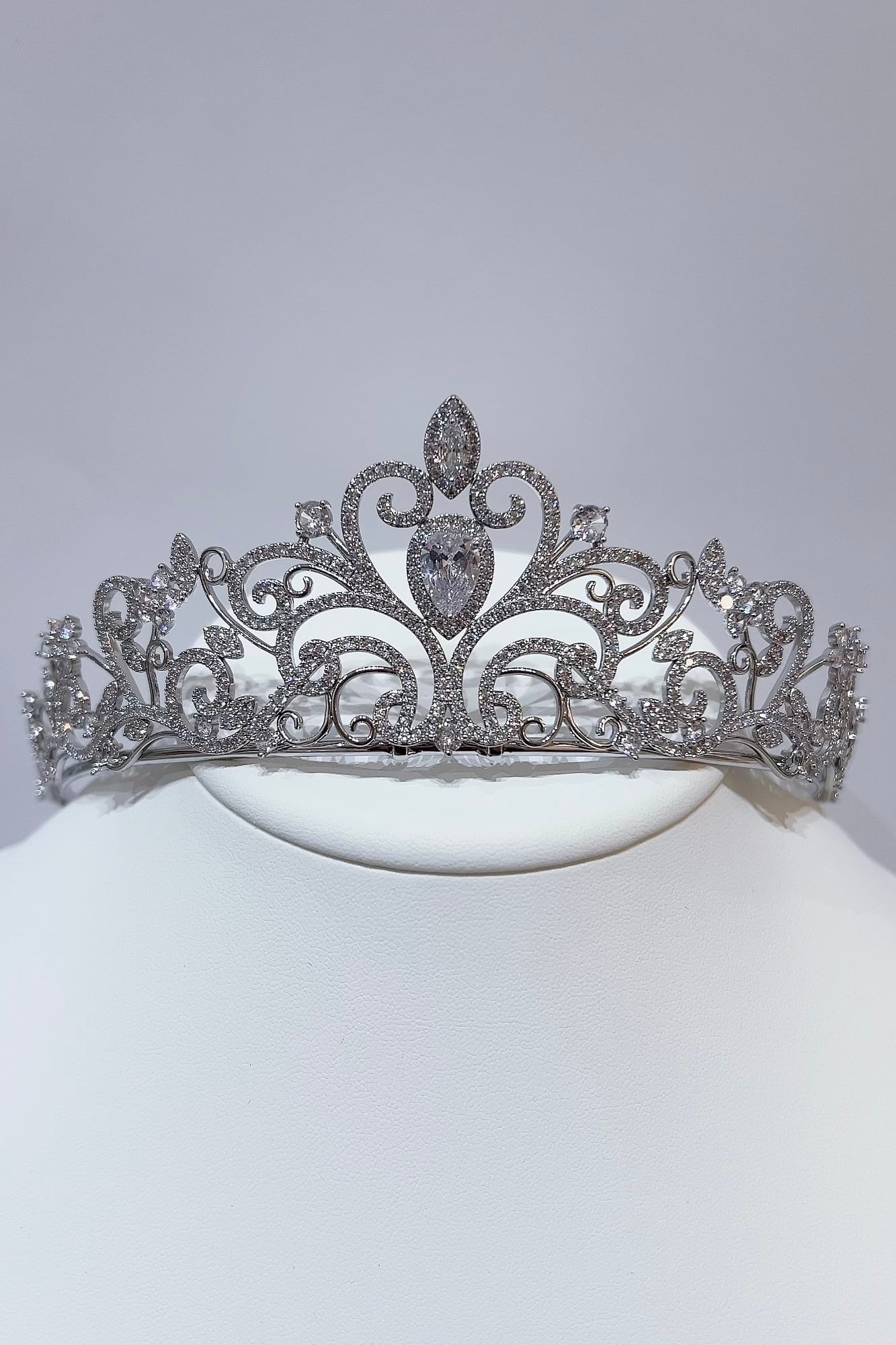 ジルコニアティアラ ~ブライダルティアラ~ ≪ZT-04≫【結婚式 ヘアアクセサリー】