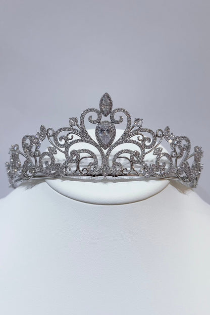 ジルコニアティアラ ~ブライダルティアラ~ ≪ZT-04≫【結婚式 ヘアアクセサリー】