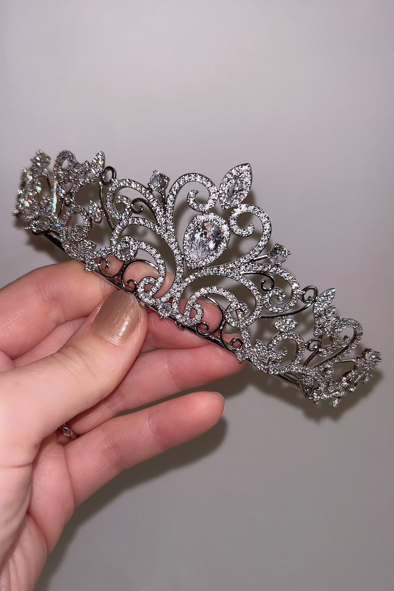 ジルコニアティアラ ~ブライダルティアラ~ ≪ZT-04≫【結婚式 ヘアアクセサリー】