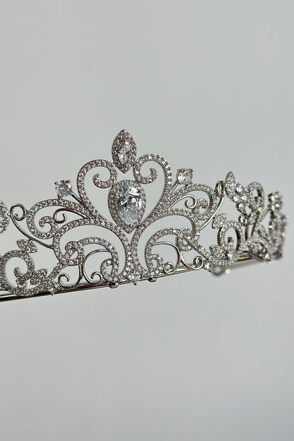 ジルコニアティアラ ~ブライダルティアラ~ ≪ZT-04≫【結婚式 ヘアアクセサリー】