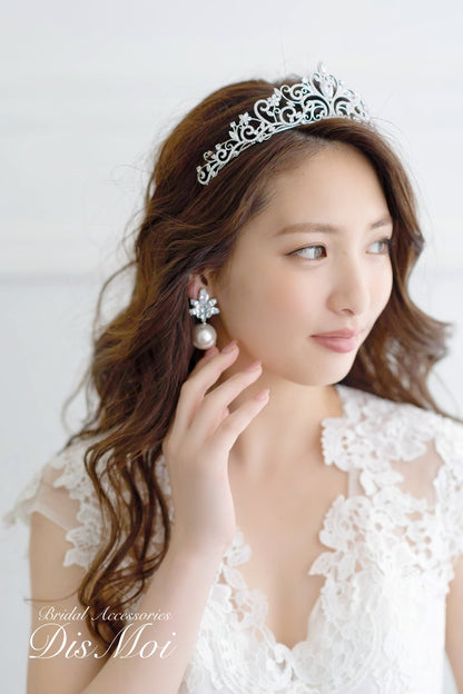 ジルコニアティアラ ~ブライダルティアラ~ ≪ZT-04≫【結婚式 ヘアアクセサリー】