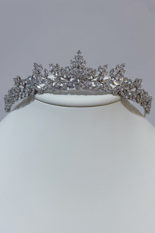 ジルコニアティアラ ~ブライダルティアラ~ ≪ZT-10≫【結婚式 ヘアアクセサリー】