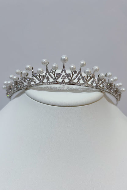 ジルコニアティアラ ~ブライダルティアラ~ ≪ZT-13≫【結婚式 ヘアアクセサリー】