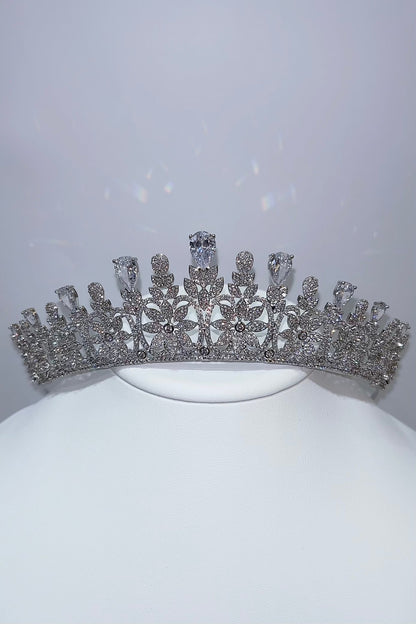 ジルコニアティアラ ~ブライダルティアラ~ ≪ZT-15≫【結婚式 ヘアアクセサリー】