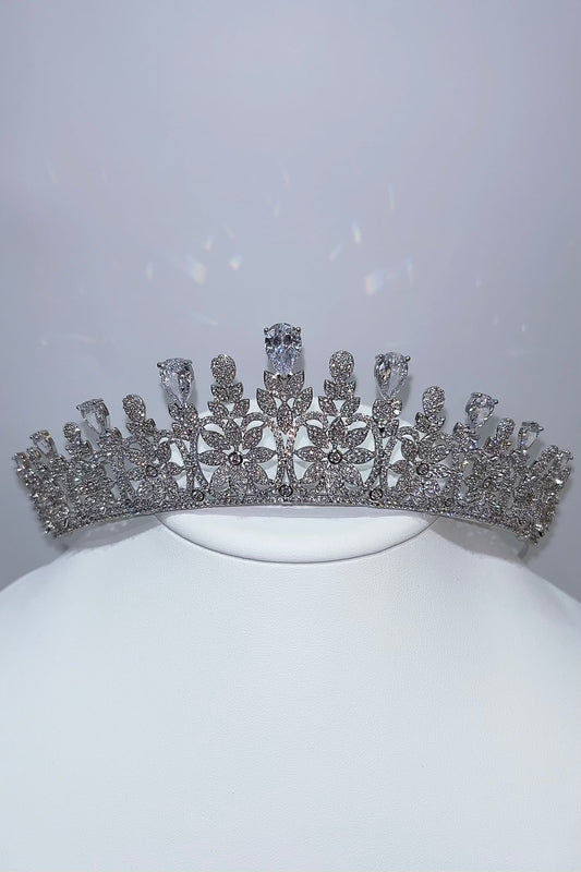 ジルコニアティアラ ~ブライダルティアラ~ ≪ZT-15≫【結婚式 ヘアアクセサリー】