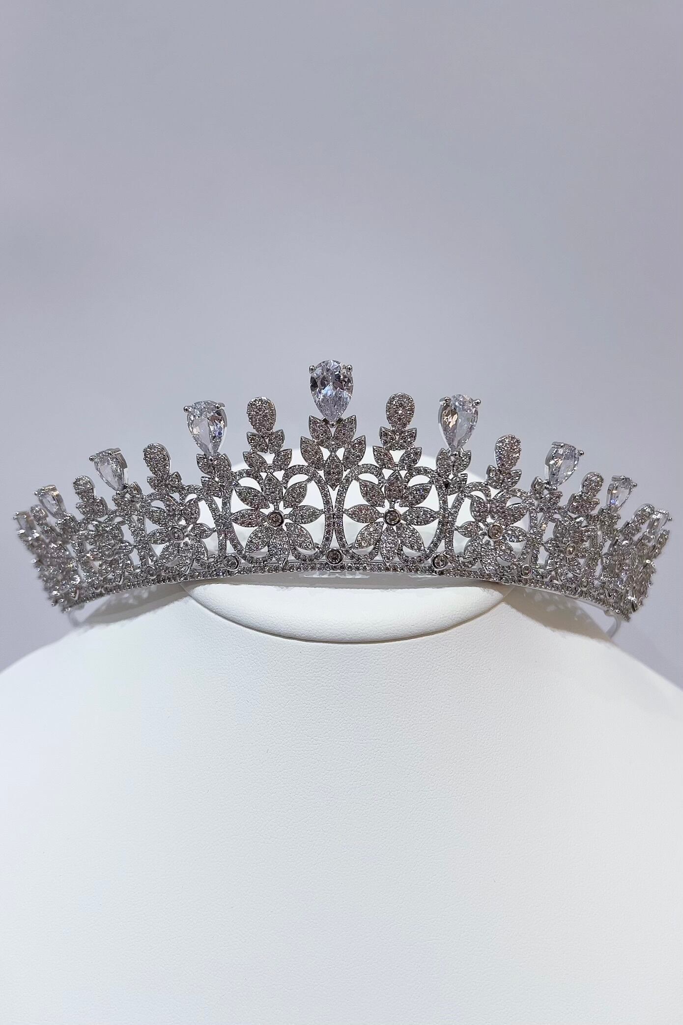 ジルコニアティアラ ~ブライダルティアラ~ ≪ZT-15≫【結婚式 ヘアアクセサリー】