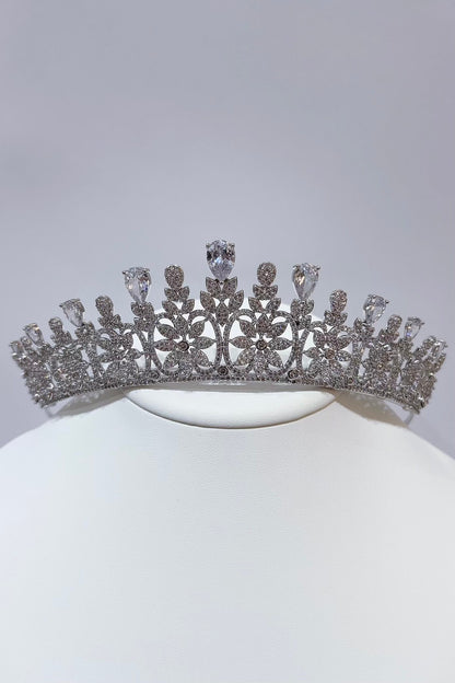 ジルコニアティアラ ~ブライダルティアラ~ ≪ZT-15≫【結婚式 ヘアアクセサリー】