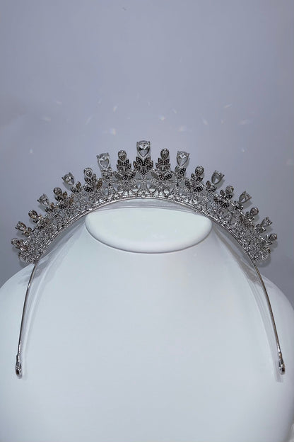 ジルコニアティアラ ~ブライダルティアラ~ ≪ZT-15≫【結婚式 ヘアアクセサリー】