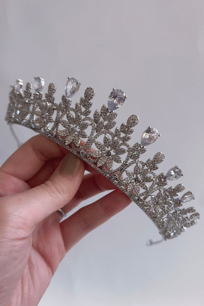 ジルコニアティアラ ~ブライダルティアラ~ ≪ZT-15≫【結婚式 ヘアアクセサリー】