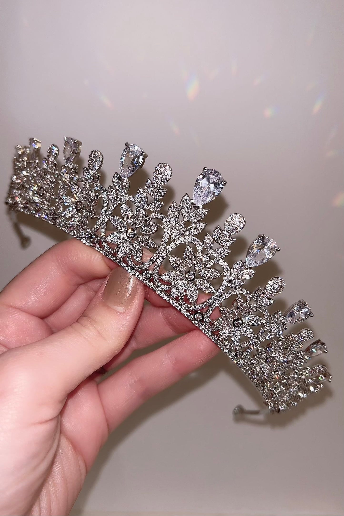 ジルコニアティアラ ~ブライダルティアラ~ ≪ZT-15≫【結婚式 ヘアアクセサリー】