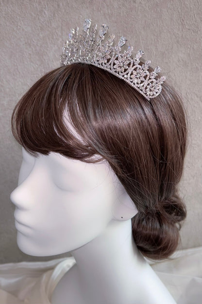 ジルコニアティアラ ~ブライダルティアラ~ ≪ZT-15≫【結婚式 ヘアアクセサリー】