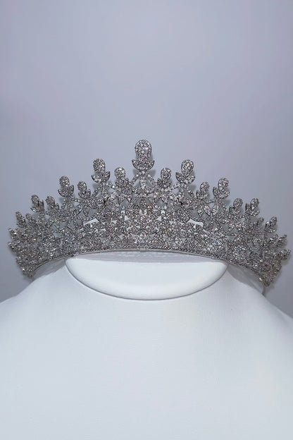ジルコニアティアラ ~ブライダルティアラ~ ≪ZT-16≫【結婚式 ヘアアクセサリー】