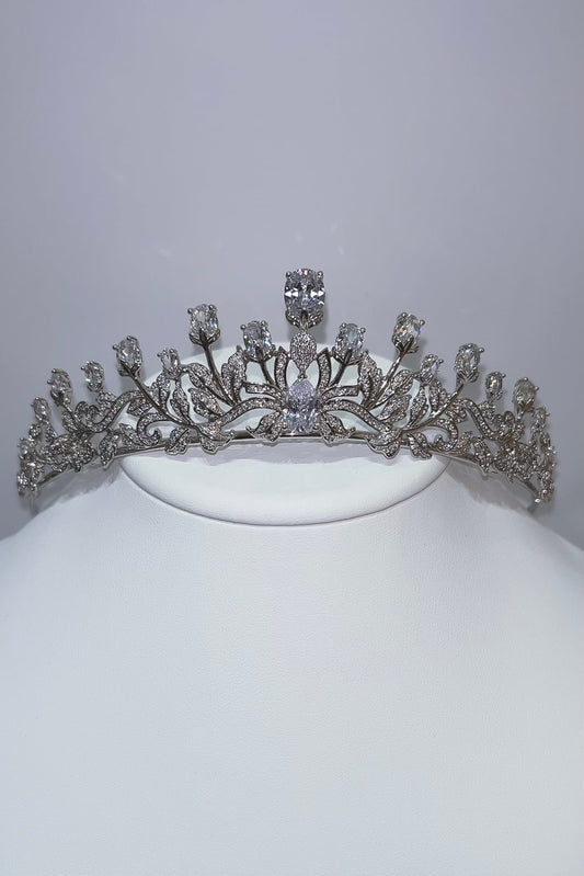 ジルコニアティアラ ~ブライダルティアラ~ ≪ZT-18≫【結婚式 ヘアアクセサリー】