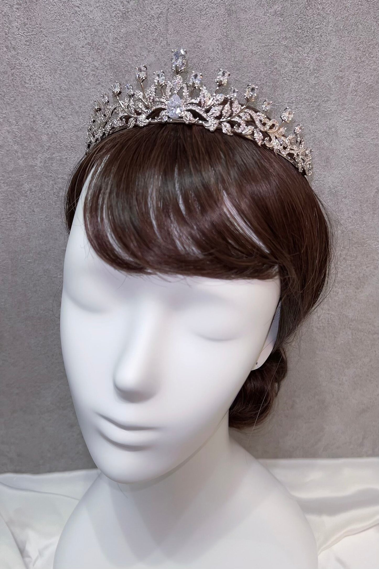 ジルコニアティアラ ~ブライダルティアラ~ ≪ZT-18≫【結婚式 ヘアアクセサリー】