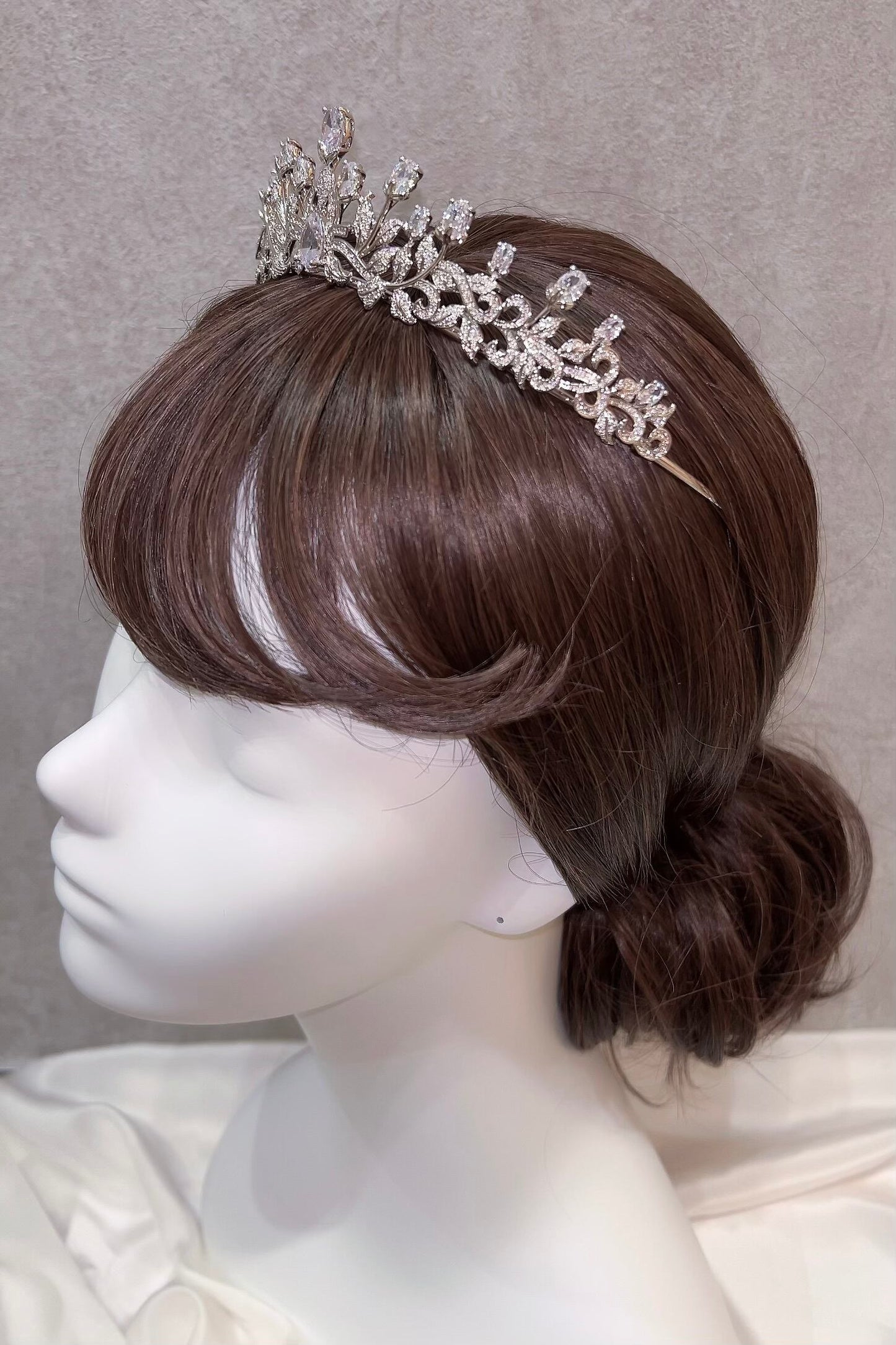 ジルコニアティアラ ~ブライダルティアラ~ ≪ZT-18≫【結婚式 ヘアアクセサリー】