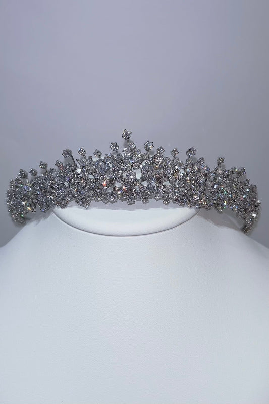 ジルコニアティアラ ~ブライダルティアラ~ ≪ZT-28≫【結婚式 ヘアアクセサリー】