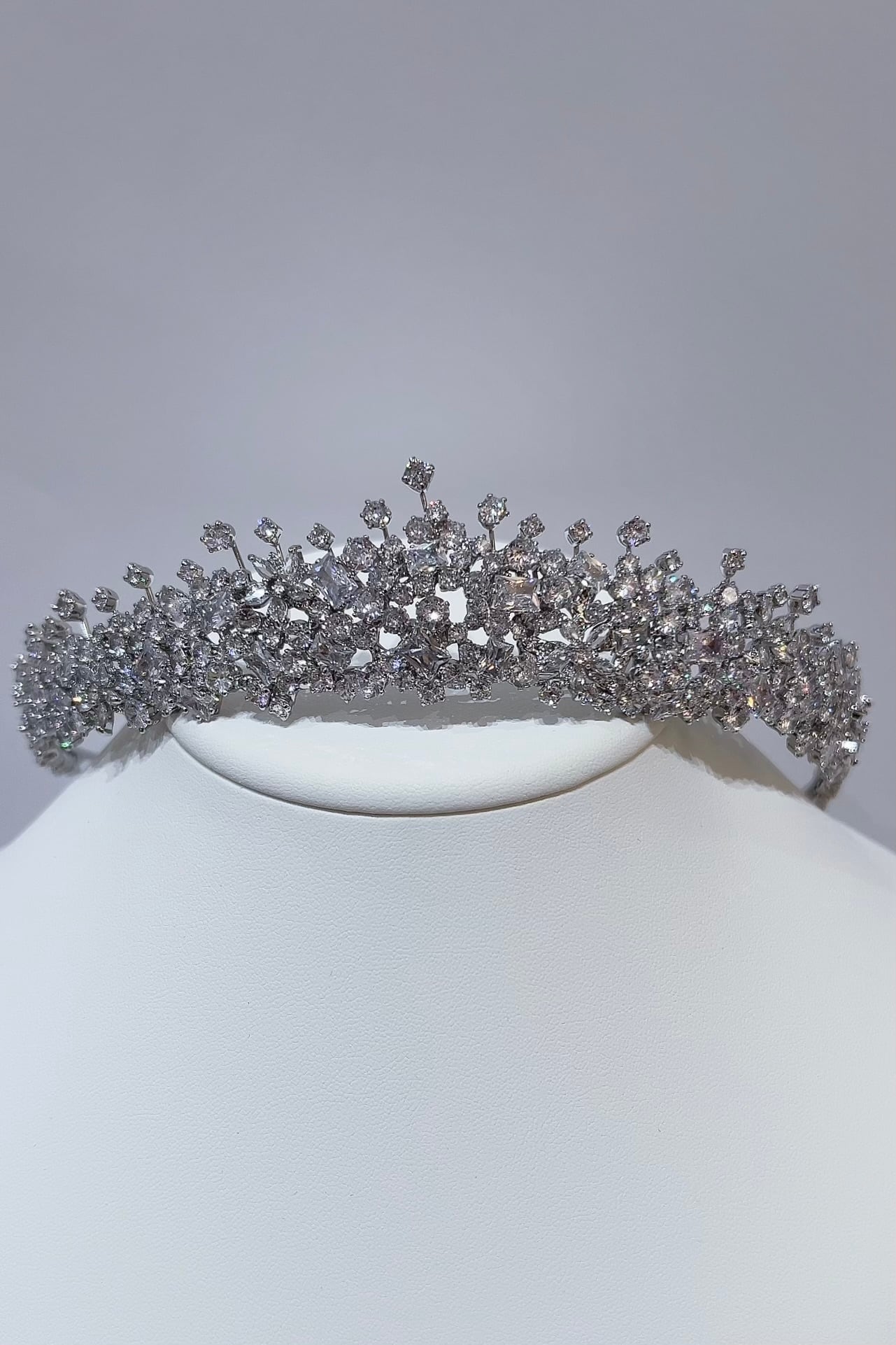 ジルコニアティアラ ~ブライダルティアラ~ ≪ZT-28≫【結婚式 ヘアアクセサリー】