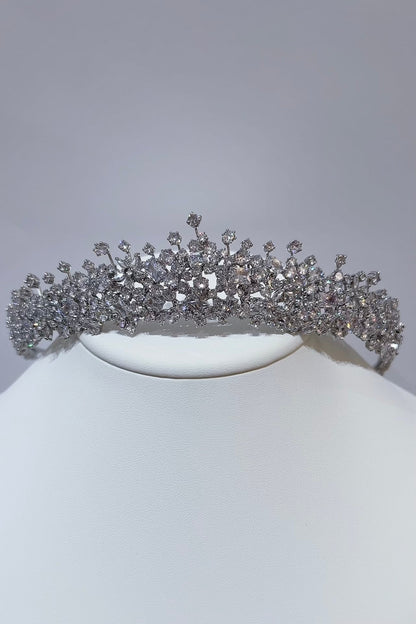 ジルコニアティアラ ~ブライダルティアラ~ ≪ZT-28≫【結婚式 ヘアアクセサリー】