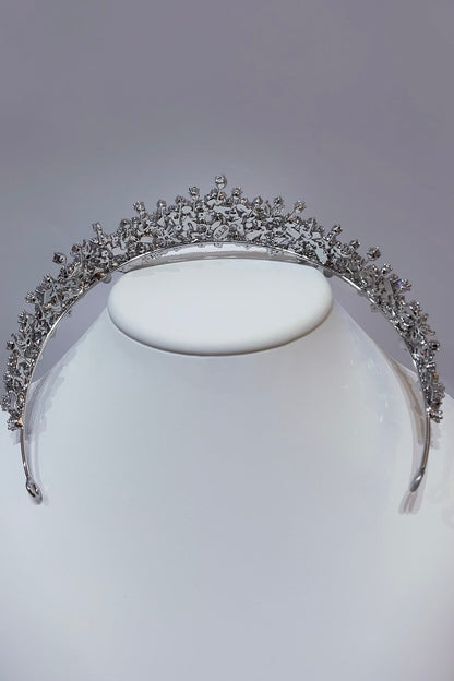 ジルコニアティアラ ~ブライダルティアラ~ ≪ZT-28≫【結婚式 ヘアアクセサリー】