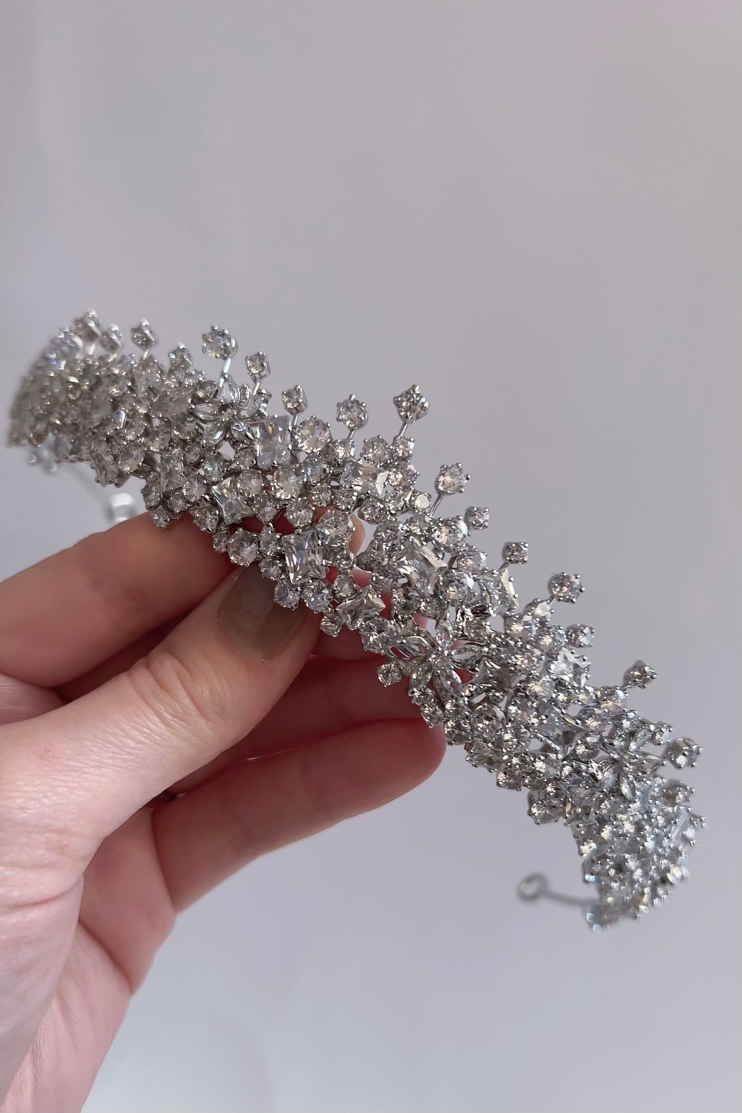 ジルコニアティアラ ~ブライダルティアラ~ ≪ZT-28≫【結婚式 ヘアアクセサリー】