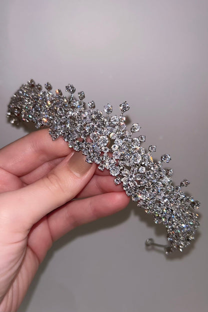 ジルコニアティアラ ~ブライダルティアラ~ ≪ZT-28≫【結婚式 ヘアアクセサリー】