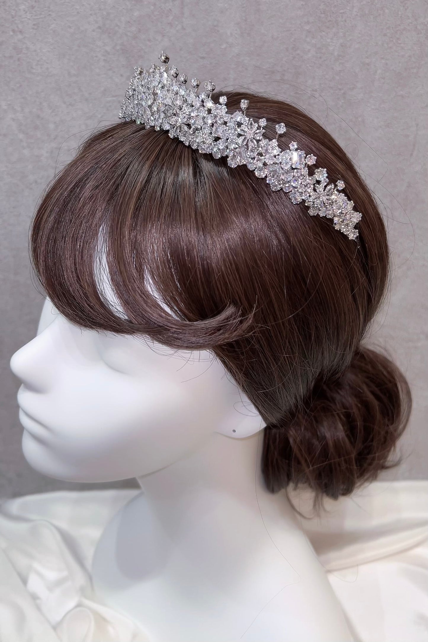 ジルコニアティアラ ~ブライダルティアラ~ ≪ZT-28≫【結婚式 ヘアアクセサリー】