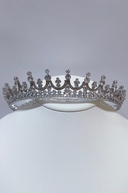 【ヘッドドレス】ジルコニアティアラ ~ブライダルティアラ~ ≪ZT-29≫
