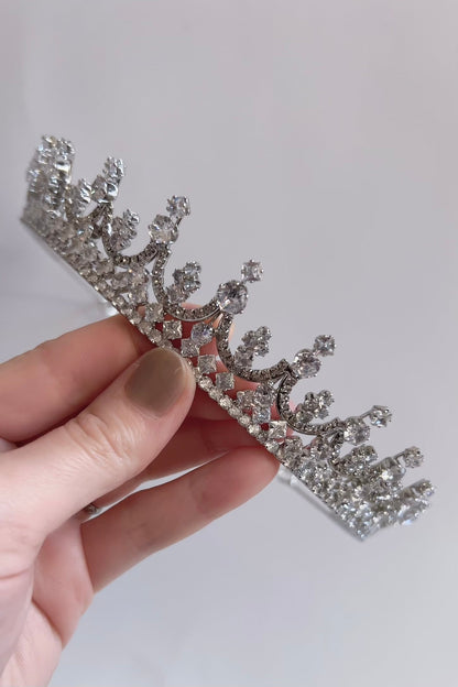 【ヘッドドレス】ジルコニアティアラ ~ブライダルティアラ~ ≪ZT-29≫