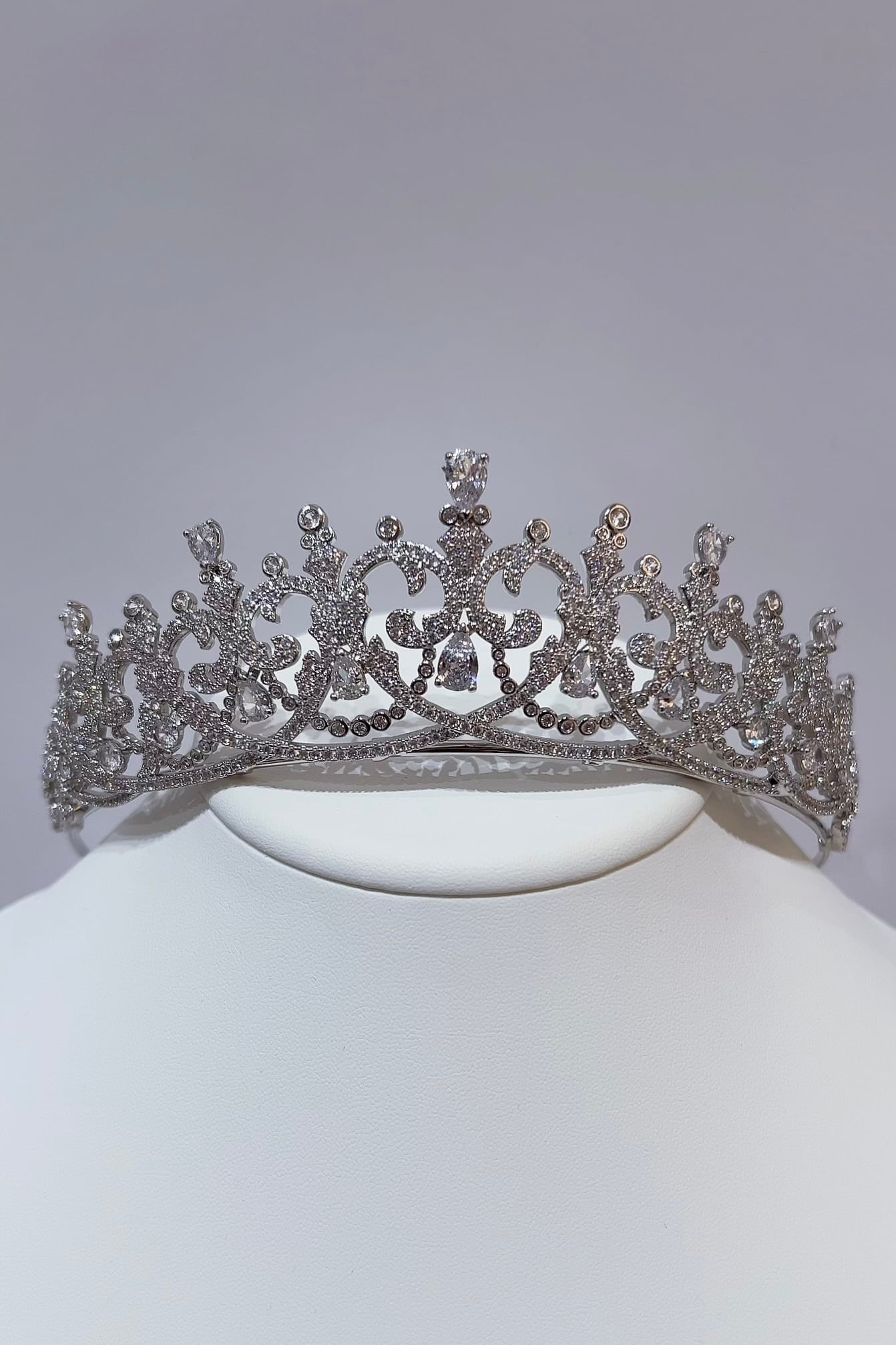 ジルコニアティアラ ~ブライダルティアラ~ ≪ZT-30≫【結婚式 ヘアアクセサリー】