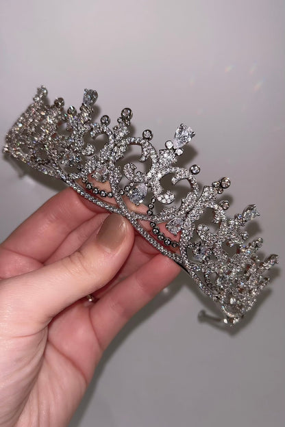 ジルコニアティアラ ~ブライダルティアラ~ ≪ZT-30≫【結婚式 ヘアアクセサリー】