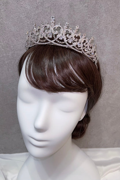 ジルコニアティアラ ~ブライダルティアラ~ ≪ZT-30≫【結婚式 ヘアアクセサリー】