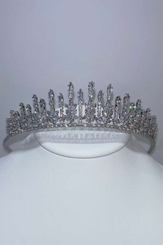 【ヘッドドレス】ジルコニアティアラ ~ブライダルティアラ~ ≪ZT-31≫