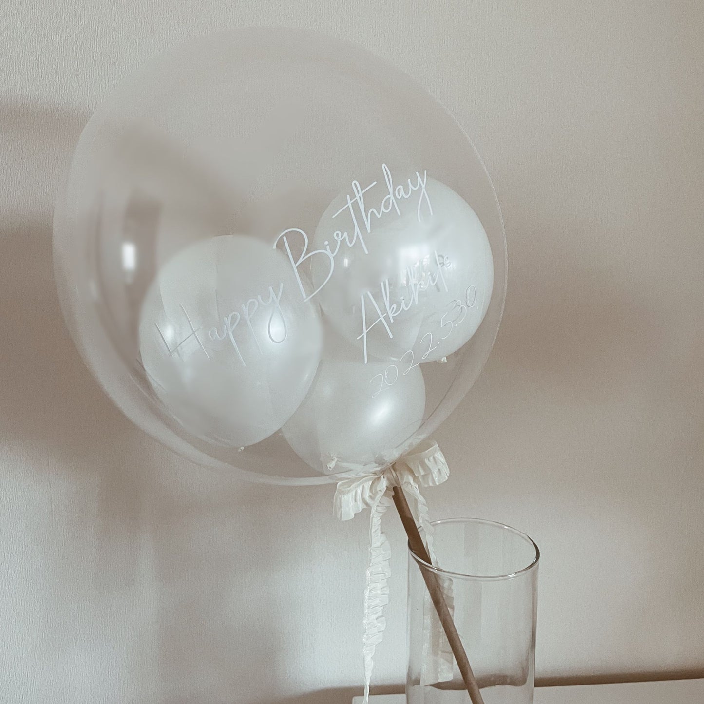 【バルーン】bubble stick balloon×1本　【結婚式　ウェルカムグッズ　バルーン】