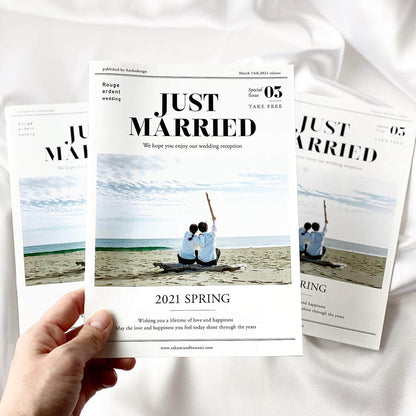 【プレミアムデザイン】 プロフィールブック 30部セット【結婚式 ペーパー プロフィールブック】