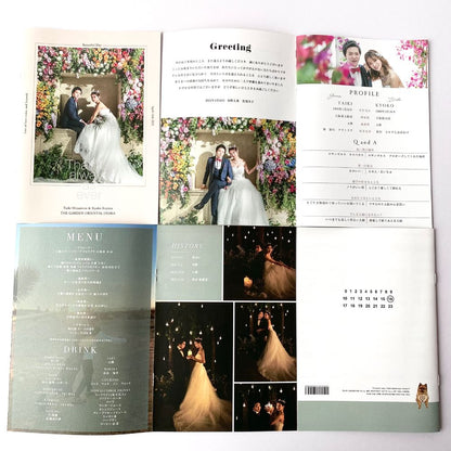 【ノーマルデザイン】 プロフィールブック 30部セット【結婚式 ペーパー プロフィールブック】