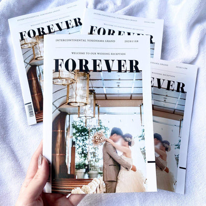 【ノーマルデザイン】 プロフィールブック 30部セット【結婚式 ペーパー プロフィールブック】