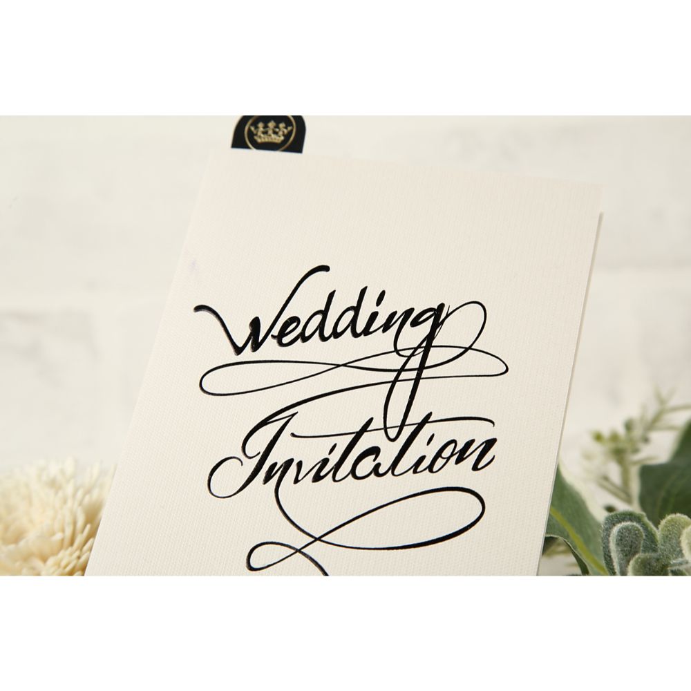 招待状セット アルジェンテ ブラック【結婚式 ペーパー 招待状】