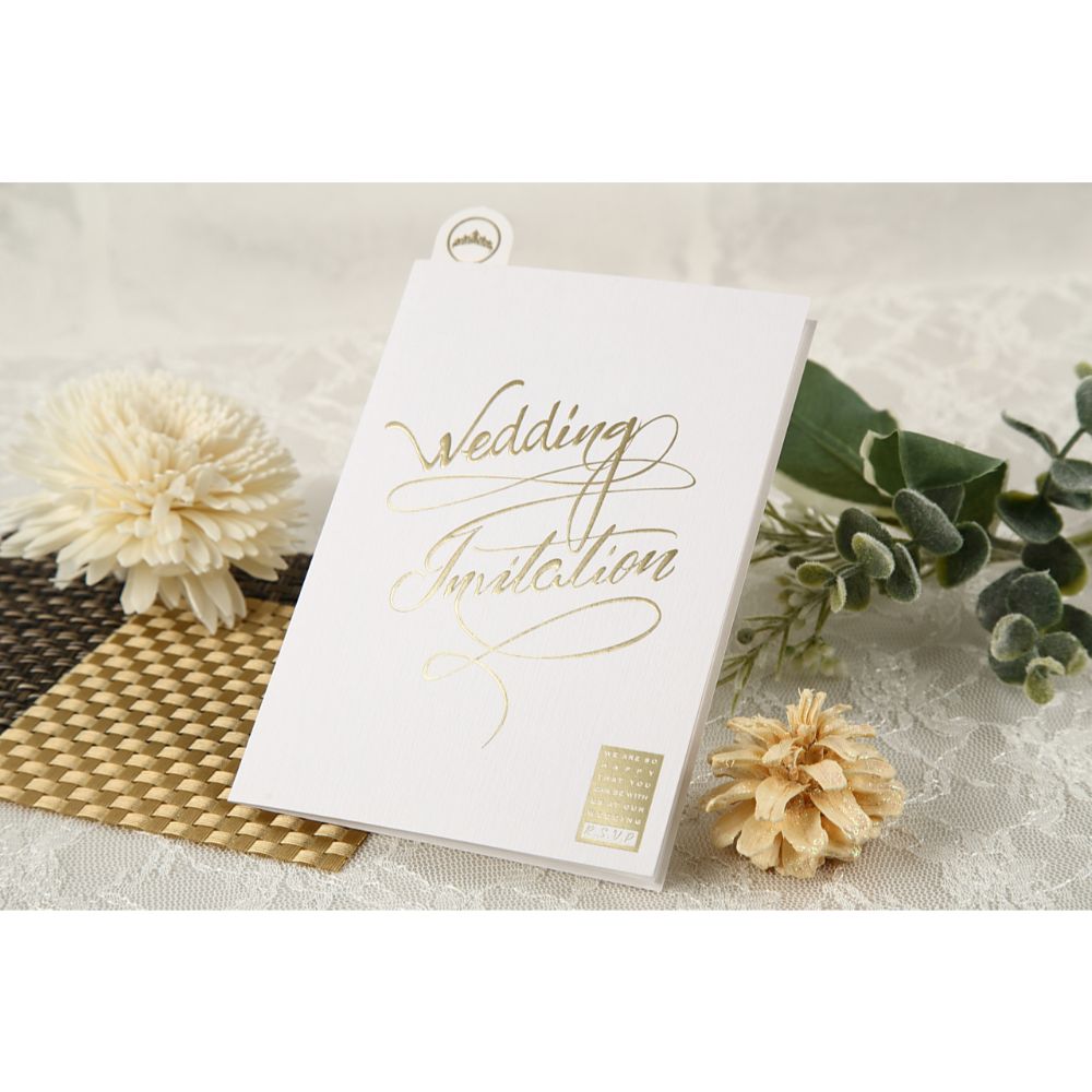 招待状セット アルジェンテ ホワイト【結婚式 ペーパー 招待状】