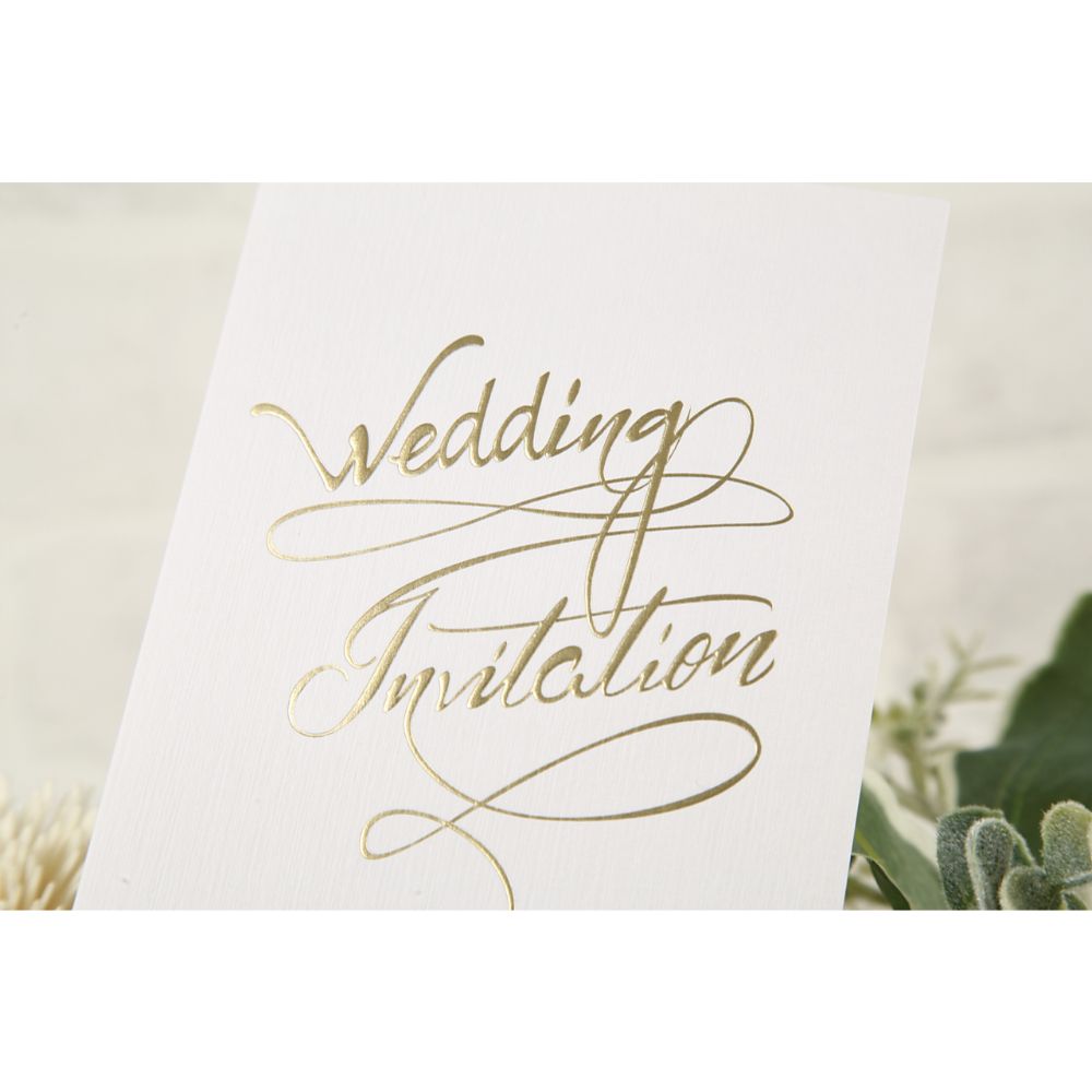 招待状セット アルジェンテ ホワイト【結婚式 ペーパー 招待状】