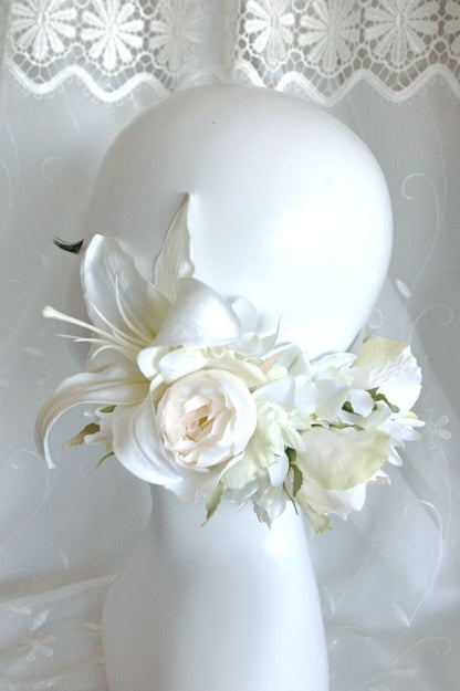 【造花】 オーダーメイド [キャスケードブーケセット] 【結婚式 フラワー 造花 ブーケ ブートニア オーダーメイド】