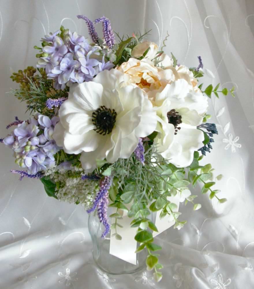 【造花】 オーダーメイド [クラッチブーケセット] 【結婚式 フラワー 造花 ブーケ ブートニア オーダーメイド】