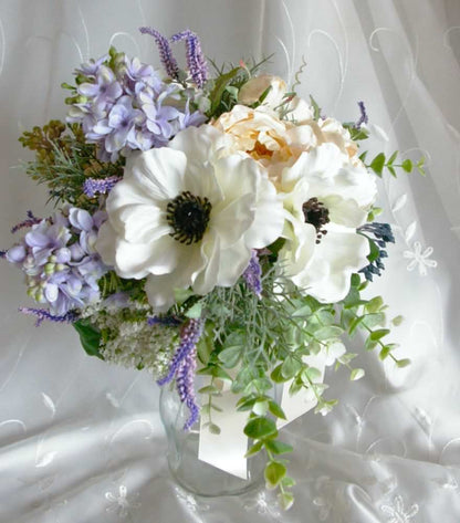 【造花】 オーダーメイド [クラッチブーケセット] 【結婚式 フラワー 造花 ブーケ ブートニア オーダーメイド】
