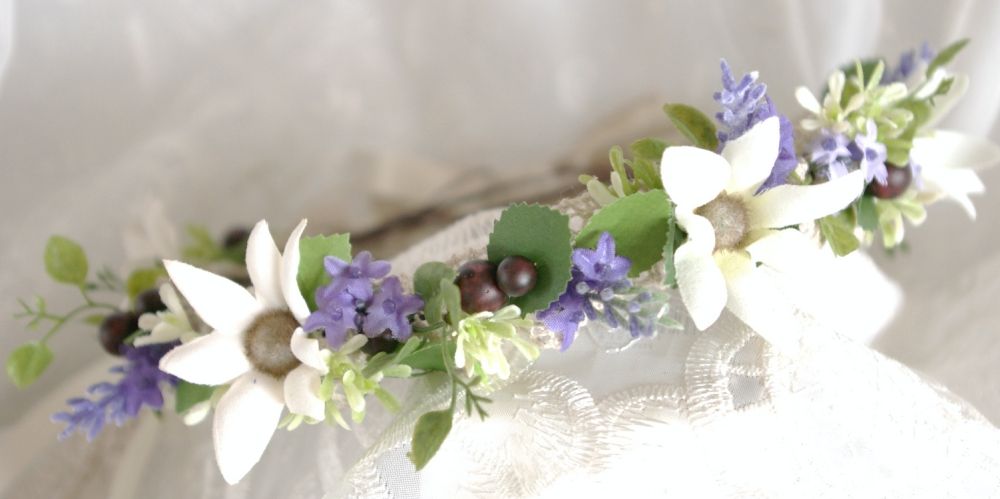 【造花】 オーダーメイド [ラウンドブーケ・花冠セット] 【結婚式 フラワー 造花 ブーケ ブートニア オーダーメイド】