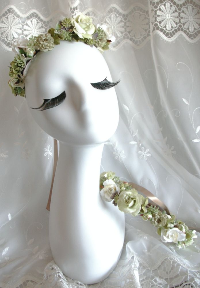 【オーダーメイド】アーティフィシャル[花冠]ブライダルアクセサリー 【結婚式 ヘアアクセサリー オーダーメイド】