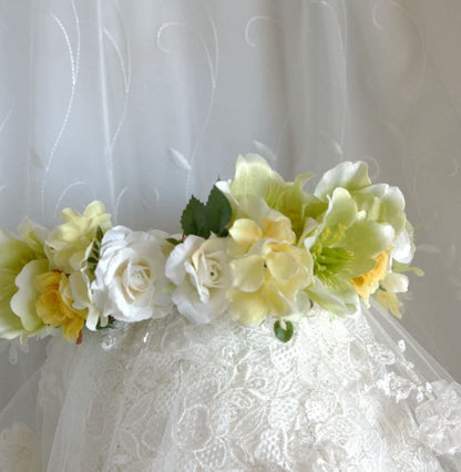 【オーダーメイド】アーティフィシャル[花冠]ブライダルアクセサリー 【結婚式 ヘアアクセサリー オーダーメイド】