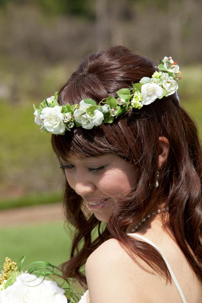 【オーダーメイド】アーティフィシャル[花冠]ブライダルアクセサリー 【結婚式 ヘアアクセサリー オーダーメイド】