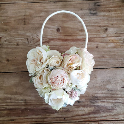 【造花】ハートバック型ブーケ 【結婚式 フラワー 造花 ブーケ ブートニア】