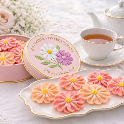 お花のぼうろ3缶セット(コスモス)いちご餡